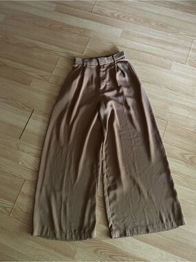 Tronjori Brown High Rise Wide Leg Dress Pants Women’s Small